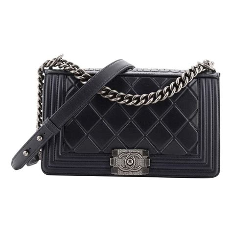 chanel boy bag paris salzburg|CHANEL Calfskin Embossed Small Paris Salzburg Boy Flap.